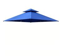 Auvent de rechange de qualité supérieure à double niveau pour abri d'extérieur de 2,5 m, toile de parasol bleu durable pour tonnelles rectangulaires de 2,1 m, 2,4 m, 3 m