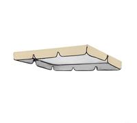 Auvent de rechange d'extérieur pour balancelle de jardin double et triple places pour balancelle de jardin (beige)