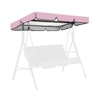 Auvent de rechange en tissu Oxford 210D pour balancelle de Hollywood, housse de pare-soleil imperméable pour 2 à 3 places, extérieur (rose, 249 x 185 cm)