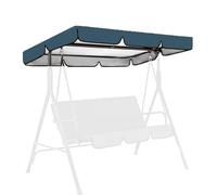 Auvent de rechange en tissu Oxford 210D pour balancelle de Hollywood, imperméable et résistant aux UV, pour 2 à 3 places, utilisation en jardin (bleu marine, 249 x 185 cm)