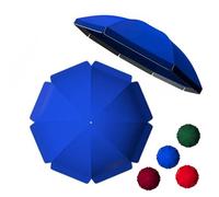 Auvent de rechange imperméable de 3 m pour parasol de terrasse, protection UV30+, auvent rond, parfait pour plage, piscine, café, tissu bleu 2,2 m