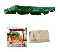 Auvent de rechange imperméable et durable en tissu Oxford 210D pour balancelle Hollywood 23 places, 249 x 185 x 18 cm, vert