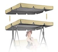 Auvent de rechange imperméable et résistant aux UV pour balancelle d'extérieur - Housse durable pour balancelle Hollywood (auvent uniquement)