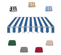 Auvent de rechange imperméable et rétractable pour terrasse, 3,5 x 2 m, auvent de jardin, tente d'extérieur durable, bleu, 300 x 250 cm