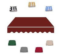 Auvent de rechange imperméable pour auvent de terrasse, toit de jardin, terrasse, 300 x 250 cm, rouge - 3,5 x 2 m - Protection extérieure durable