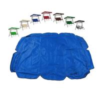 Auvent de rechange imperméable pour balancelle de porche, pare-soleil pour extérieur, jardin, terrasse - Résistant aux UV - Bleu (142,2 x 129,9 cm) - Parfait pour le confort de la cour