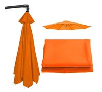 Auvent de rechange imperméable pour parasol de terrasse avec protection UV - 2 m/2,5 m/2,7 m/3,5 m - Pour 6/8 baleines - Parfait pour la plage, la piscine et l'extérieur (beige, 2 m)