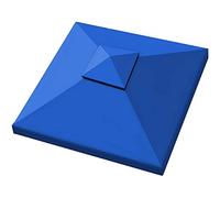 Auvent de rechange imperméable pour tonnelle de 3 x 3 m, pare-soleil double toit, couleur anthracite, abri extérieur (couleur : bleu)