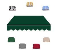 Auvent de rechange pour auvent de terrasse, auvent rétractable - 300 x 250 cm - Vert - 3,5 x 2 m - Pour jardin, terrasse et terrasse