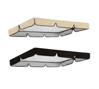 Auvent de rechange pour balancelle construit pour une installation sur des unités double et triple places (gris)