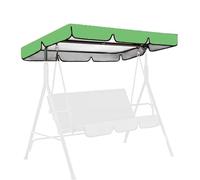 Auvent de rechange pour balancelle de Hollywood, tissu Oxford 210D, couverture de pare-soleil imperméable pour balancelle de terrasse 2 à 3 places, pare-soleil de jardin extérieur (vert, 162,6 x 114,3
