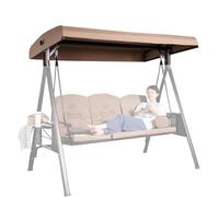 Auvent de rechange pour balancelle d'extérieur pour 2 à 3 places - Design durable et résistant aux intempéries pour un confort extérieur amélioré