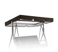 Auvent de rechange pour balancelle - Pare-soleil imperméable pour hamac 2 et 3 places avec 4 poches d'angle renforcées - 164 x 114 x 15 cm