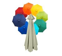 Auvent De Rechange Pour extérieur Toile de rechange pour parasol de jardin Housse de rechange pour parasol d'extérieur Tissu de rechange - 8 baleines - Imperméable - Anti-UV - Polyester résistant(Colo