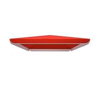 Auvent de rechange pour parapluie carré/rectangulaire - Protection UV - Avec 4 baleines - 1,8 x 2,2 m - Rouge - Solution d'ombrage durable pour l'extérieur