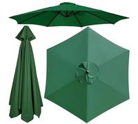 Auvent de rechange pour parasol 200 cm/270 cm/300 cm - Pour 6/8 baleines - Housse de rechange pour parasol de jardin - Protection UV