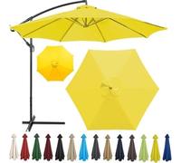 Auvent de rechange pour parasol à nervures de 1,6 à 2,3 m, imperméable et résistant aux UV, convient pour parasol de jardin de 1,6/2,4/2,4/3 m, durable