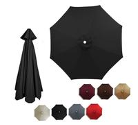 Auvent de rechange pour parasol cantilever - Housse de protection en tissu imperméable pour parasol de terrasse décalé à 8 baleines - Pare-soleil d'extérieur pour jardin et terrasse