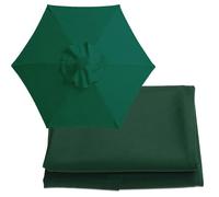 Auvent de rechange pour parasol de 2 m/2,7 m/3 m - Housse en tissu pour parasol à 8/6 baleines - Pour extérieur, jardin, terrasse, parasol à suspendre