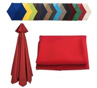 Auvent de rechange pour parasol de jardin - 200 cm/2,7 m/300 cm - Tissu épais résistant aux intempéries - Pour terrasse, plage, piscine et jardin
