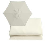 Auvent de rechange pour parasol de jardin de 2 m/2,7 m/3 m, en tissu pour 8/6 baleines, parfait pour parasol suspendu décalé, protection UV