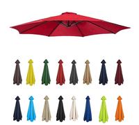Auvent de rechange pour parasol de patio de 1,9 m, housse de parasol de jardin, table de jardin, auvent de plage et de piscine, imperméable et résistant aux UV.