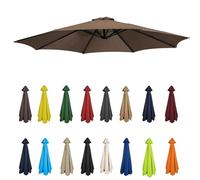 Auvent de rechange pour parasol de patio de 1,9 m, housse de parasol de jardin, table d'extérieur, parasol de plage et de piscine, tissu imperméable