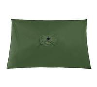 Auvent de rechange pour parasol de patio rectangulaire à 6 baleines, 3 x 2 m - Tissu imperméable - Housses de rechange pour parasol de jardin, cour