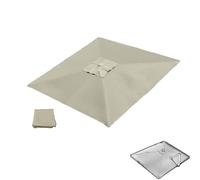 Auvent de rechange pour parasol de terrasse - 2,4 x 2,4 m, 3 x 3 m, 4 x 3 m, beige - Housse de parasol déporté avec 8 baleines - Pour parasol déporté d'extérieur