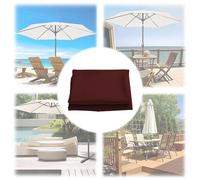 Auvent de rechange pour parasol de terrasse à 6/8 baleines - Protection UV - 270/300 cm - Bordeaux - Convient aux parasols de marché de 2,7 m