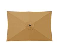 Auvent de rechange pour parasol de terrasse - Bâche de parasol rectangulaire robuste de 6,6 x 10 pieds - Tissu de protection UV imperméable de qualité supérieure pour table, pelouse, pavillon, piscine