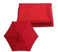 Auvent de rechange pour parasol de terrasse - Convient aux parapluies de marché et de table de 6/8 baleines de 2 m/2,7 m/3 m - Protection UV
