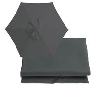 Auvent de rechange pour parasol de terrasse de 2 m/2,7 m/3 m, housse en tissu pour 8/6 baleines, parfaite pour le jardin et les parasols décalés à suspendre