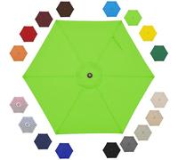 Auvent de rechange pour parasol de terrasse, housse supérieure solide et épaisse pour 6 baleines, nappe de parasol de table d'extérieur pour jardin et piscine