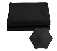 Auvent de rechange pour parasol de terrasse - Pare-soleil à nervures 6/8 - Convient aux parasols de marché et de plage de 2 m/2,7 m/3 m - Housse de parasol de jardin bloquant les UV