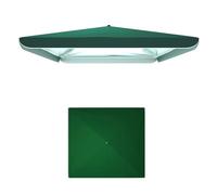 Auvent de rechange pour parasol de terrasse, rectangulaire et carré, 3 x 3 m, 2 x 2 m, 2,5 x 3,2 m, tissu UPF 30+, housse de parasol d'extérieur - Vert, convient aux parasols de 2,2 x 1,8 m