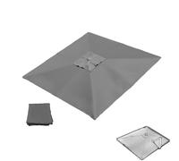 Auvent de rechange pour parasol déporté de 2,5 x 2,5 m, tissu beige, 8 baleines, design décalé, parfait pour une utilisation en extérieur (2,5 x 2,5 m)