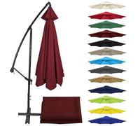 Auvent de rechange pour parasol déporté - Protection UV 50+ pour parasol déporté - Tissu imperméable et durable - Bordeaux