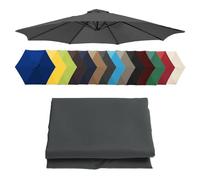 Auvent de rechange pour parasol déporté résistant aux intempéries pour terrasse - Tissu durable - Protection UV - Facile à installer