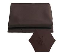 Auvent de rechange pour parasol d'extérieur 6/8 baleines 2 m/2,7 m/3 m, bloque les UV, couverture de parasol pour jardin, jardin