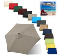 Auvent De Rechange Pour Parasol Hexagonal Octogonal (6 Bras 8 Bras) Housse De Remplacement Pour Parasol 2.0 M/2.7 M/3.0 M Remplacez L'ancien Auvent Toile De Rechange Housse De Parapluie(Color:Top Colo