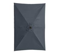 Auvent de rechange pour parasol rectangulaire de 2 x 3 m | Protection UV pour balcon extérieur décalé pour pique-nique, et femme, gris, Refer to description