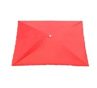 Auvent de rechange pour parasol rectangulaire de 3 x 2 m à 4 et 6 baleines - Pour jardin et terrasse - Rouge - 400 x 200 cm