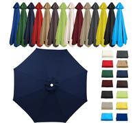 Auvent de rechange pour parasols de terrasse décalés de 2 m, 3 m, 7 m, housse carrée imperméable UV50+, tissu durable pour protection de meubles de jardin, protection de meubles d'extérieur.