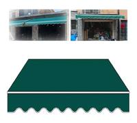 Auvent de rechange pour pare-soleil rétractable pour extérieur - Housse en tissu polyester durable - Enroulable - Protection solaire - Imperméable - 4 x 3 m