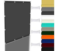 Auvent de rechange pour pergola d'extérieur - 3,3 x 5,5 m - Tissu pare-soleil avec œillets pour protection contre le vent, idéal pour jardin, terrasse et cour - Gris foncé