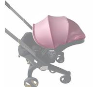 Auvent de rechange pour poussette Doona X/Doon Doona i, pare-soleil extensible à 4 segments, lavable en machine, accessoires de poussette avec épaulettes (rose, pour Doon i)