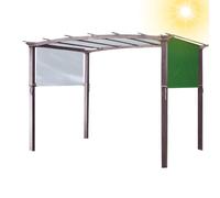 Auvent de rechange pour tonnelle, terrasse, auvent imperméable pour pergola, jardin, housse de protection (taille : 3 x 2,4 m) - Améliorez votre espace extérieur