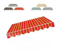 Auvent de rechange rétractable en polyester pour balcon - Toile d'extérieur pour portes et balcons (ge 5 x 3,5 m)