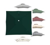 Auvent de Remplacement for Parapluie carré en Porte-à-Faux, Tissu de Couverture de Parasol, Cadre Non Inclus 1 pièce(Green,300x300cm/10x10ft)
